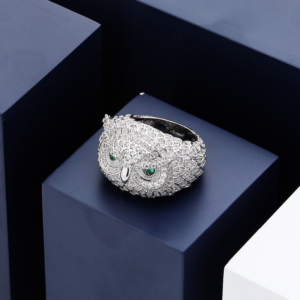Iced Out Boss Owl Ring - Image 3