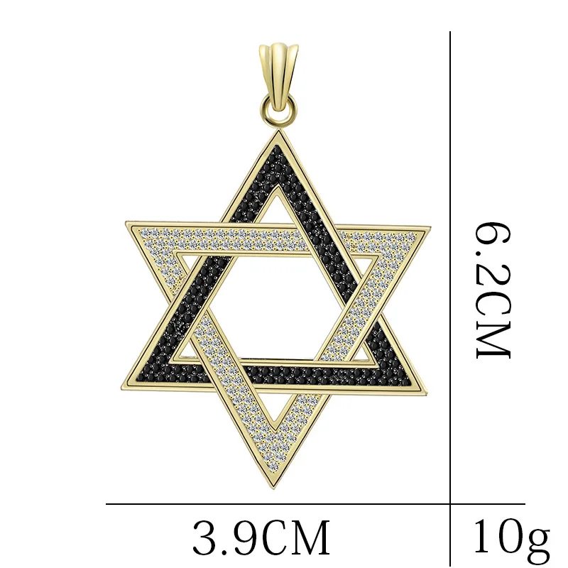 Iced Out Star of David Pendants Necklace - Image 4