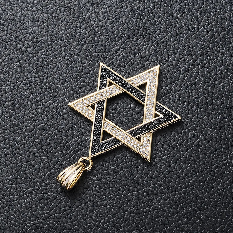 Iced Out Star of David Pendants Necklace - Image 6