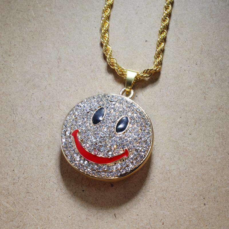 Iced Smiley Pendant + Watch Gift Set - Image 7