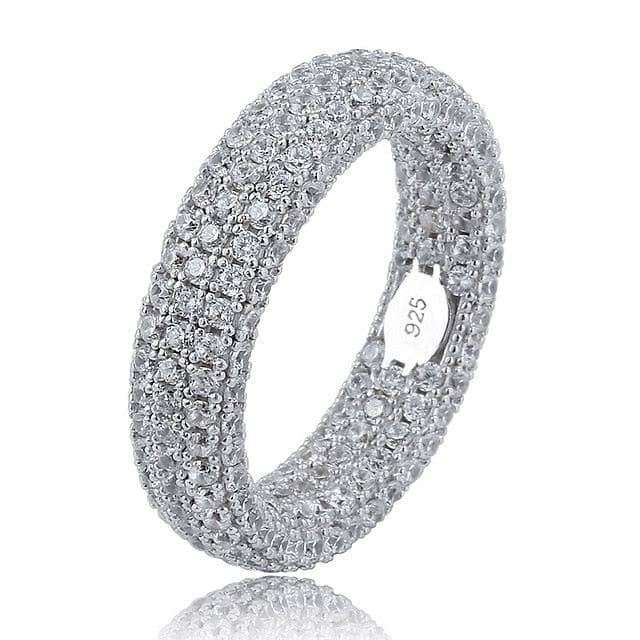 Iceman 925 Sterling Silver Fully Iced Ring - Image 7