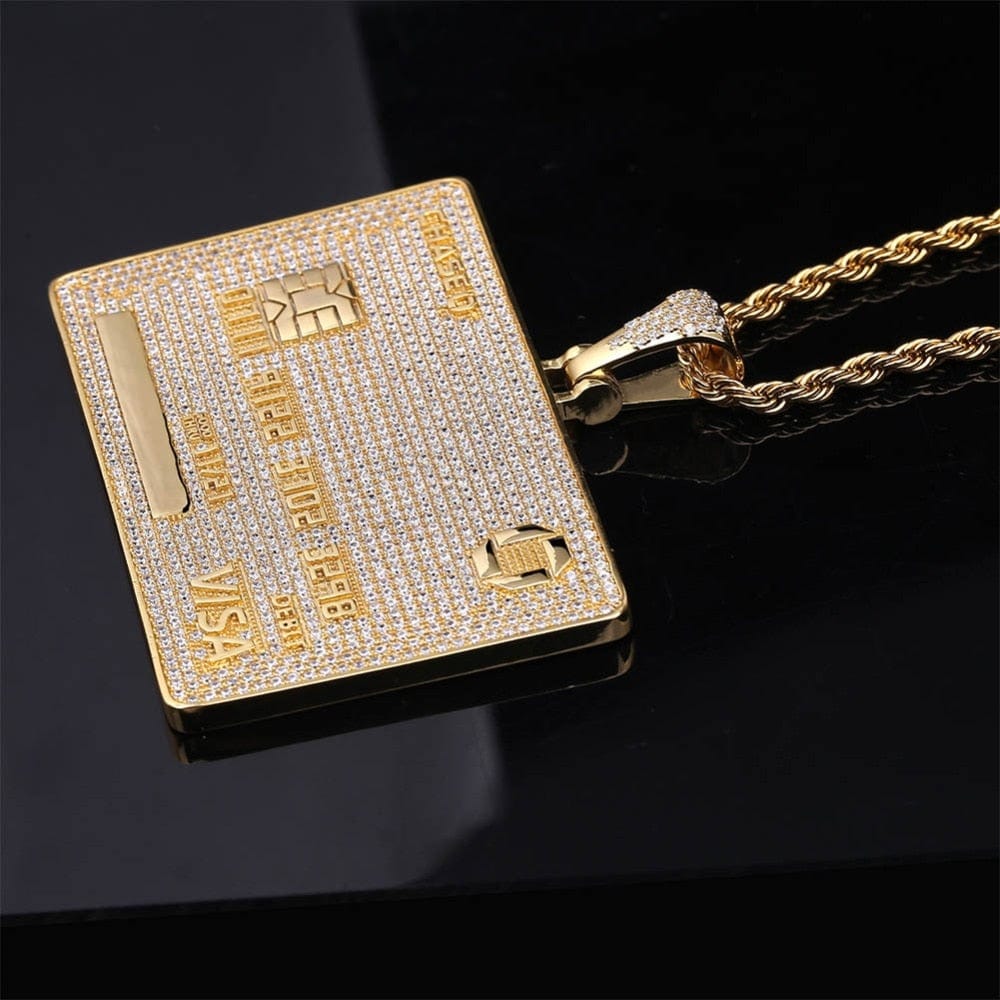 Icy Custom Credit Card Name Pendant Chain - Image 10