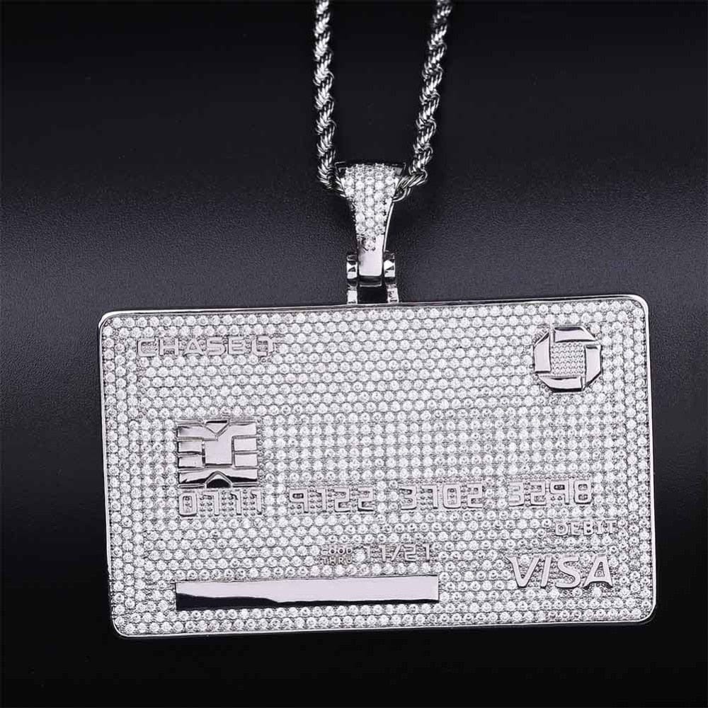 Icy Custom Credit Card Name Pendant Chain - Image 11