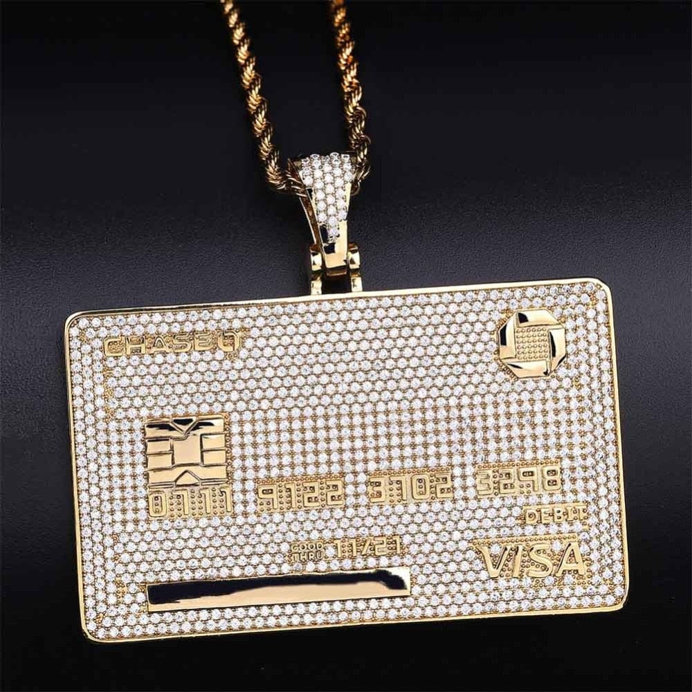 Icy Custom Credit Card Name Pendant Chain - Image 12