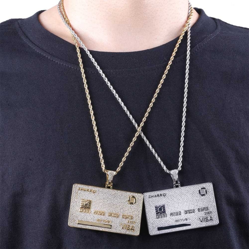 Icy Custom Credit Card Name Pendant Chain - Image 13