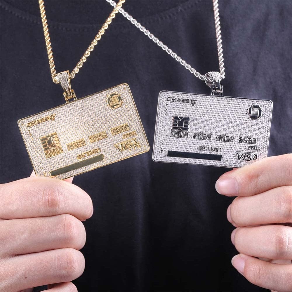 Icy Custom Credit Card Name Pendant Chain - Image 14