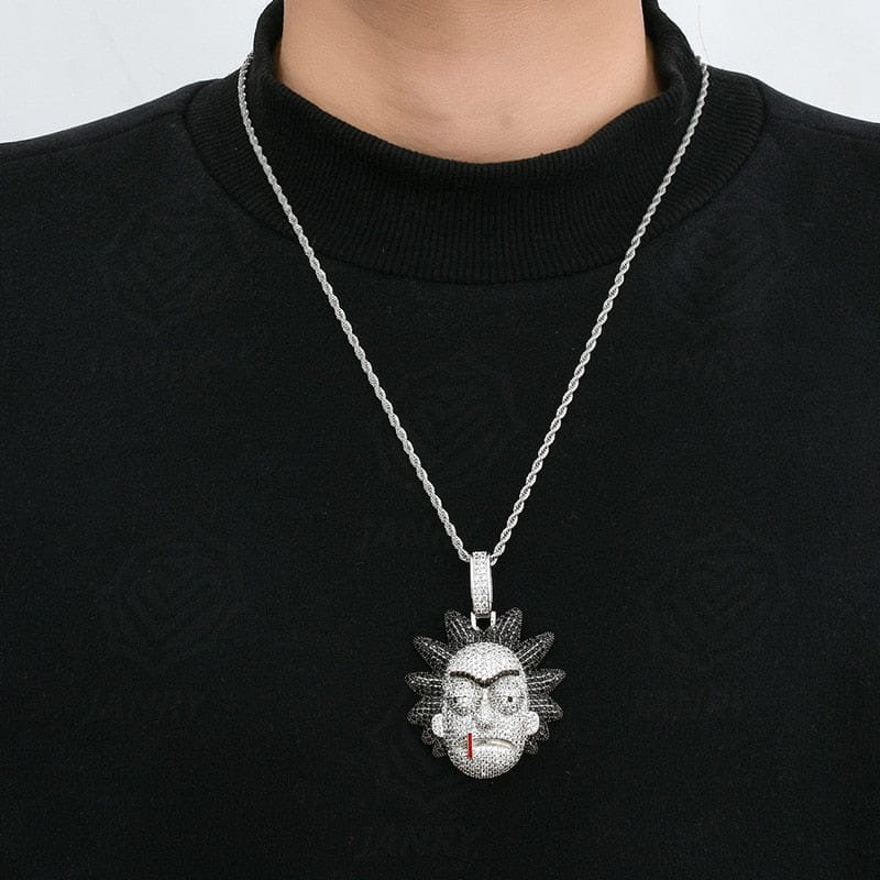 Icy Rick & Morty Pendant Chain - Image 2