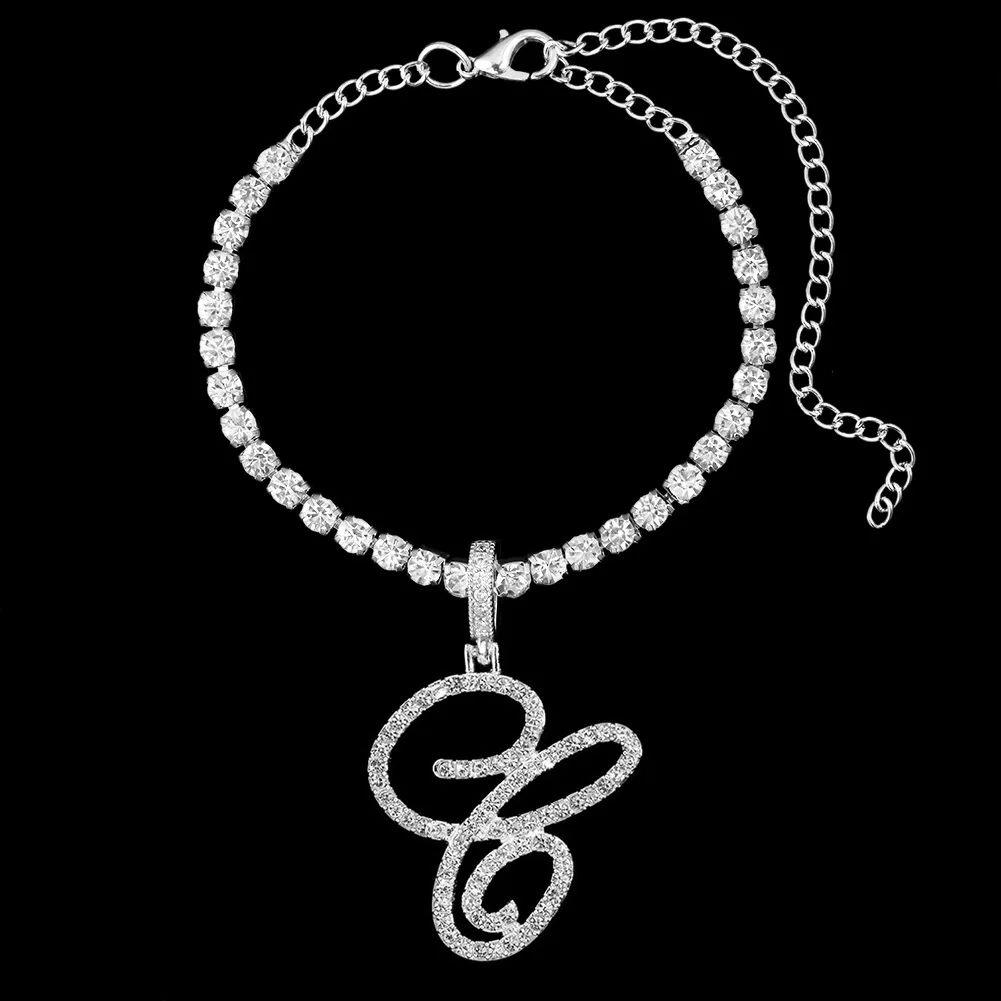 Initial Letter Tennis Anklet - Image 5