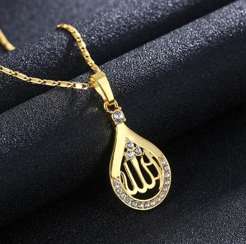 Islamic Teardrop Pendant Necklace - Image 2