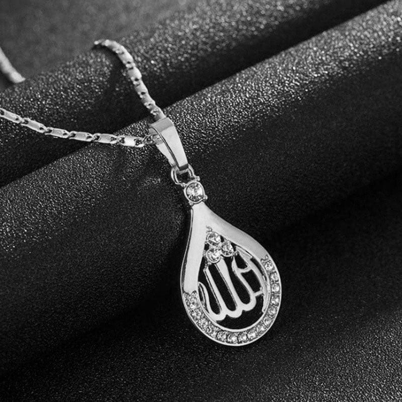 Islamic Teardrop Pendant Necklace - Image 3