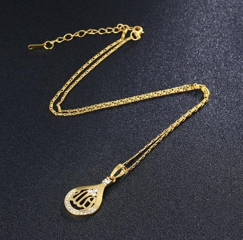 Islamic Teardrop Pendant Necklace - Image 4
