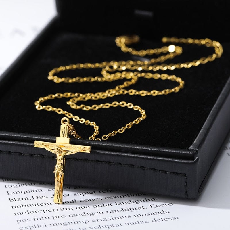 Jesus Cross Pendant Necklace - Image 4