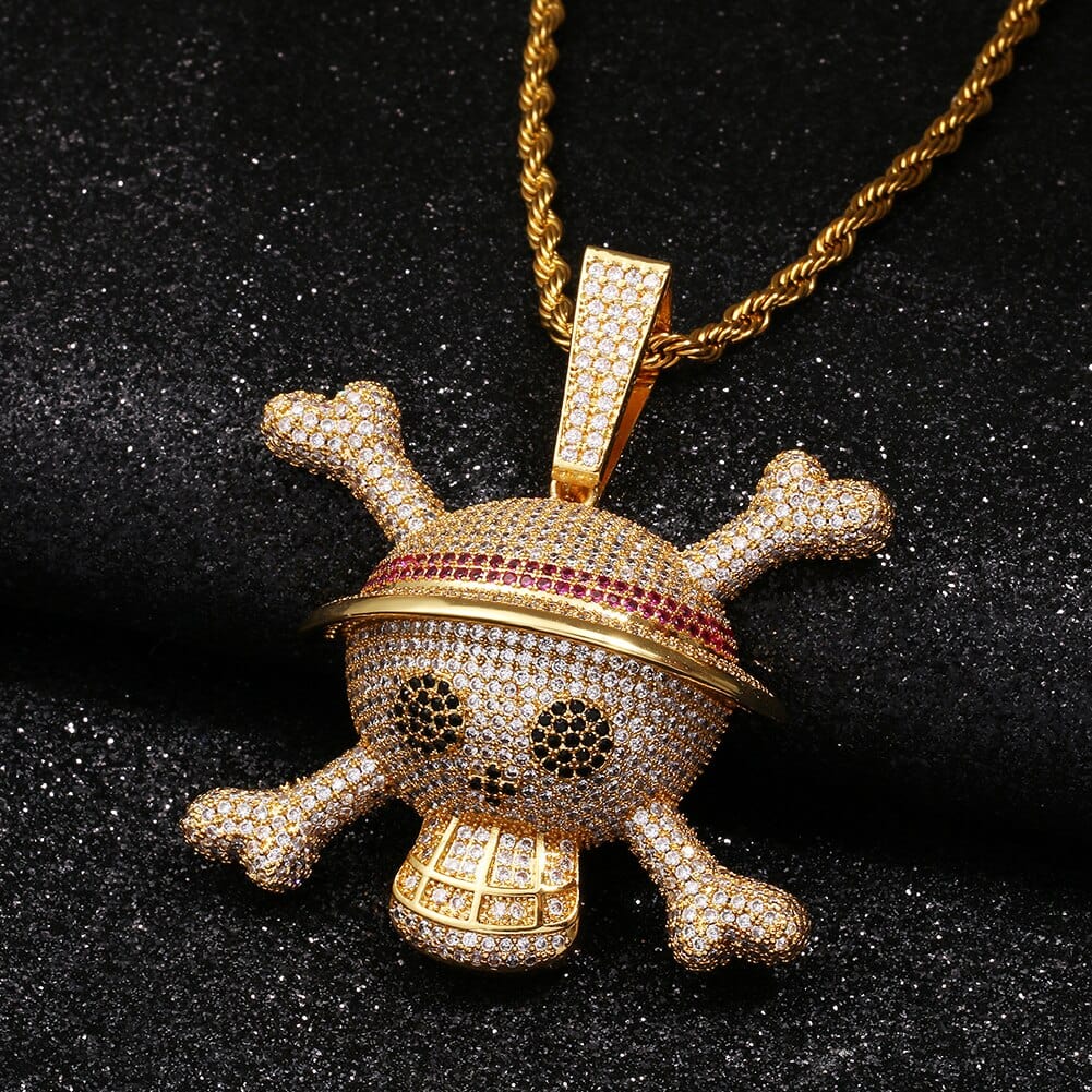 King Crossbone Pirate Skull  Pendant - Image 13