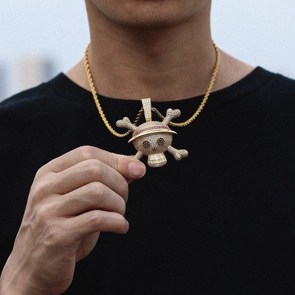King Crossbone Pirate Skull  Pendant - Image 15