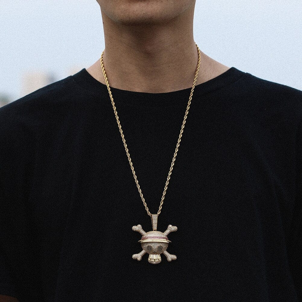 King Crossbone Pirate Skull  Pendant - Image 16