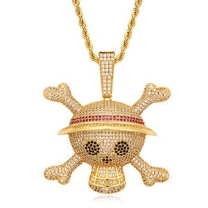 King Crossbone Pirate Skull  Pendant - Image 5