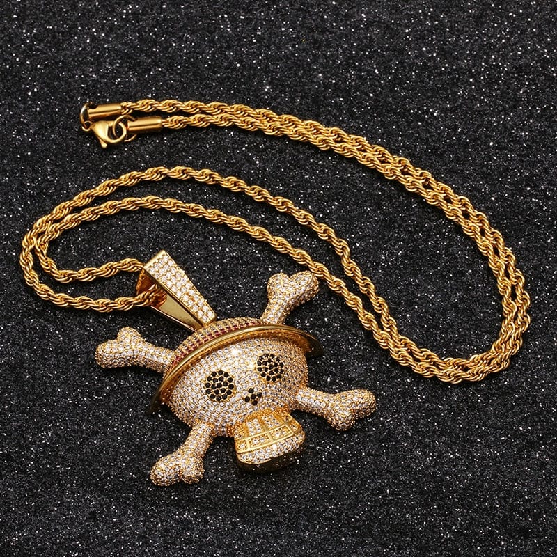 King Crossbone Pirate Skull  Pendant - Image 6