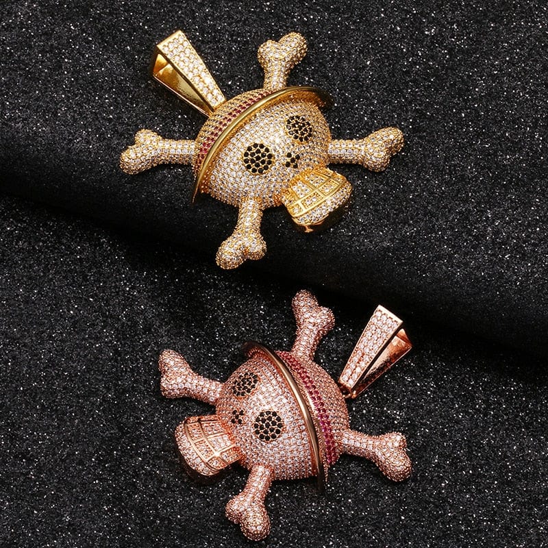 King Crossbone Pirate Skull  Pendant - Image 9