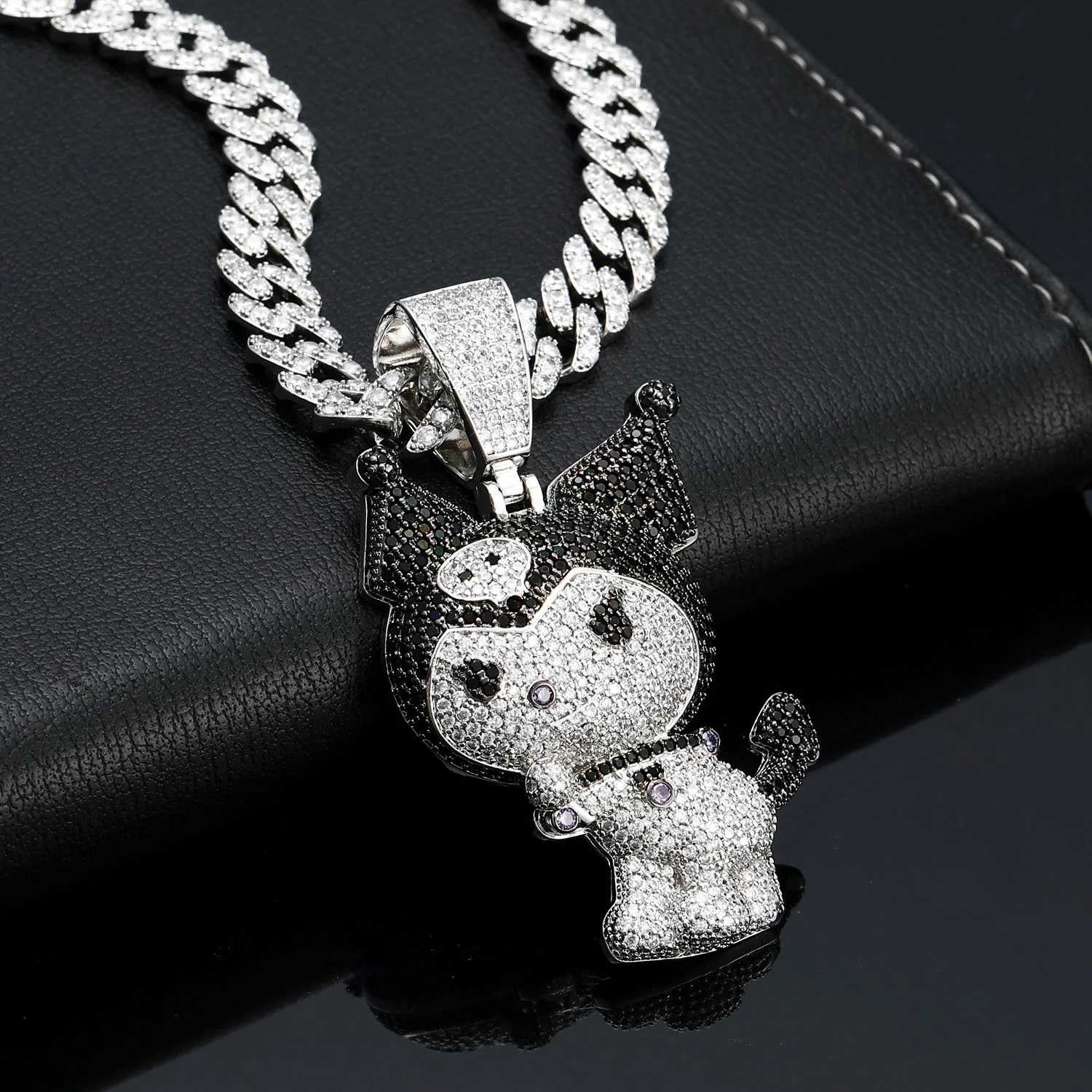 Kuromi Little Devil Pendant Necklace Rapper Chain - Image 2
