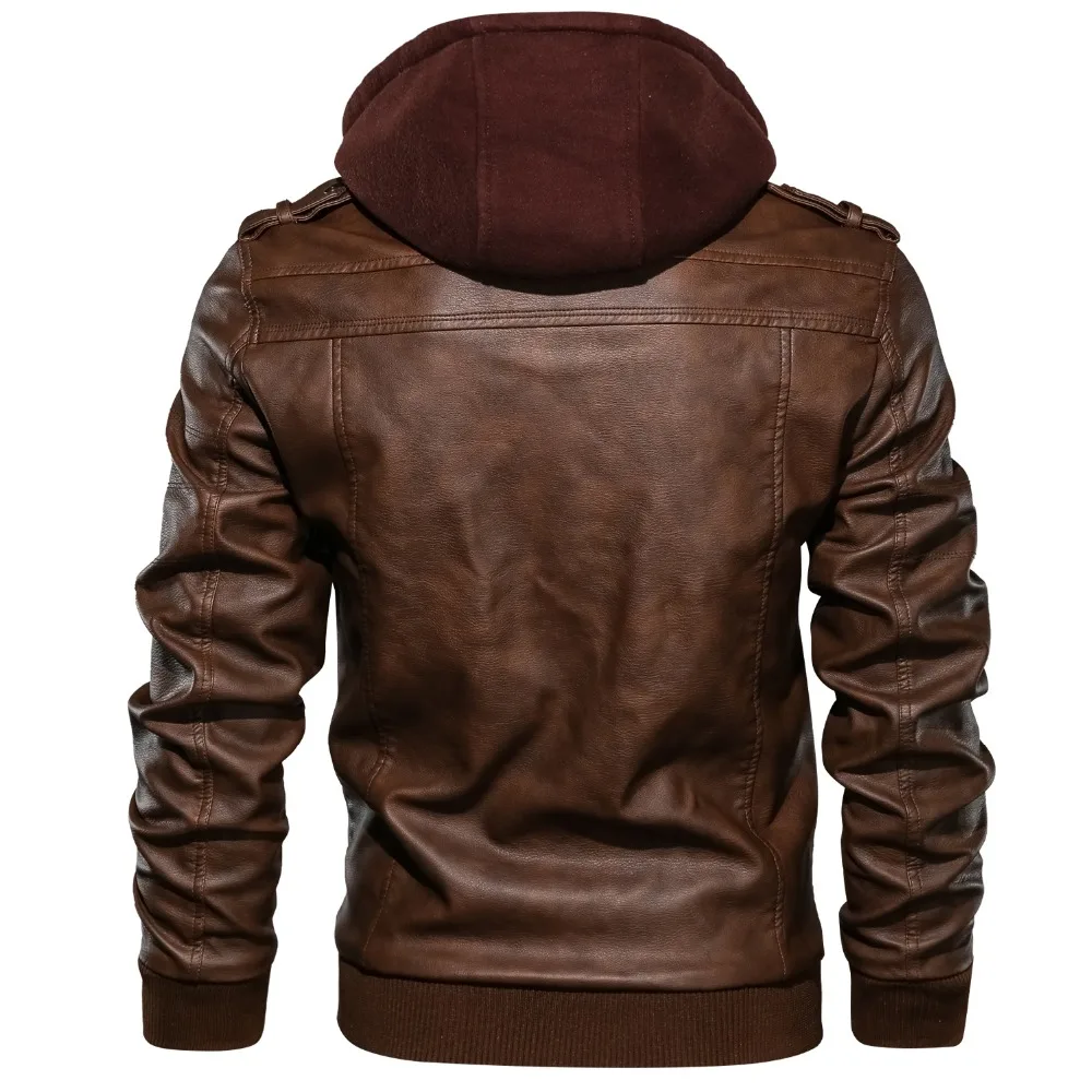 VVS Salvatore Hooded Leather Jacket - Image 2