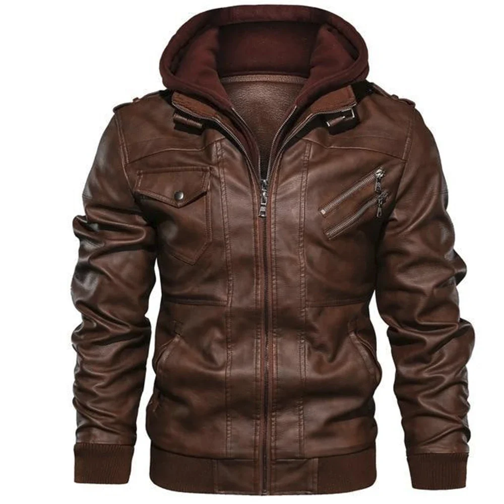 VVS Salvatore Hooded Leather Jacket - Image 4
