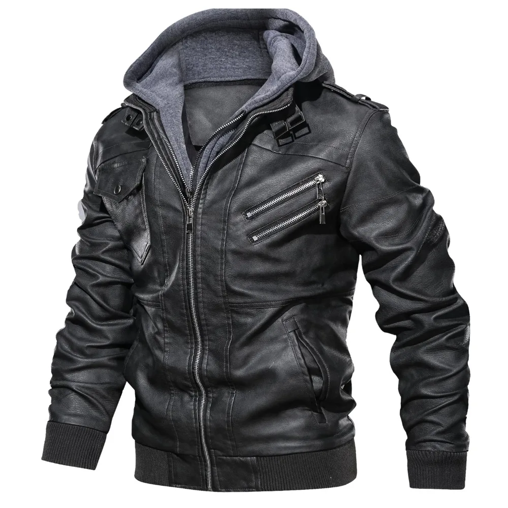 VVS Salvatore Hooded Leather Jacket - Image 5