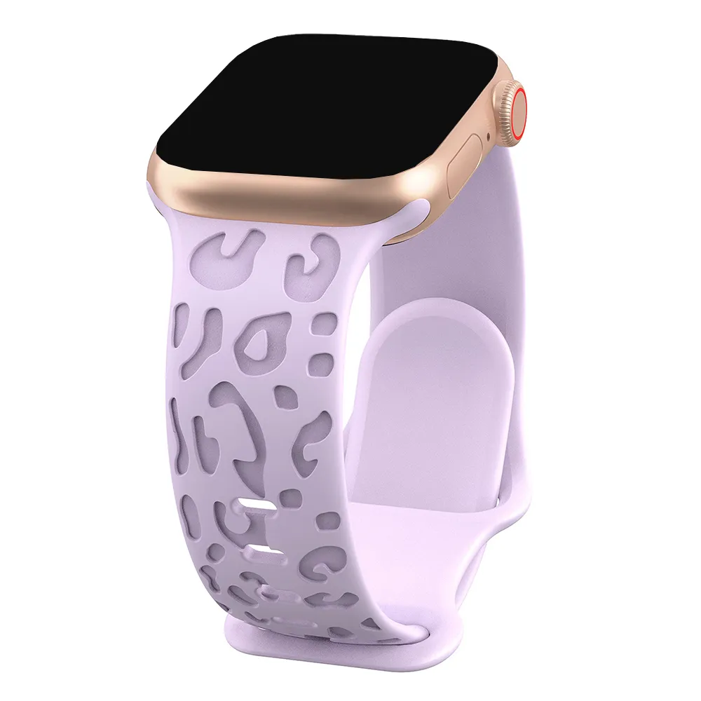 Leopard Pattern Silicone Band for Apple Watch - Image 3