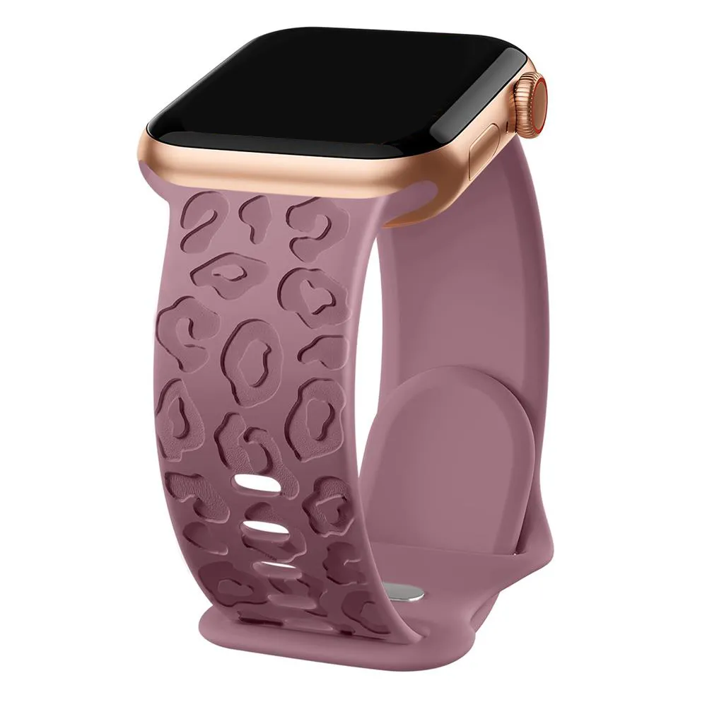 Leopard Pattern Silicone Band for Apple Watch - Image 4