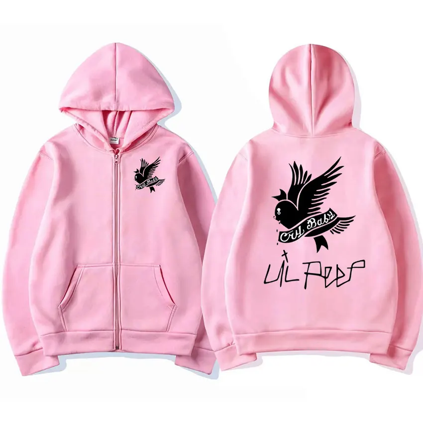 Lil Peep Iconic Zip-up Graphic Hoodie - Image 2