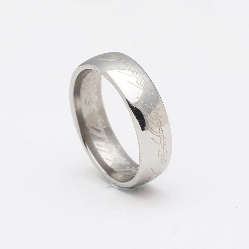 LOTR One Ring Gold Plated Tungsten Carbide Ring Replica - Image 11