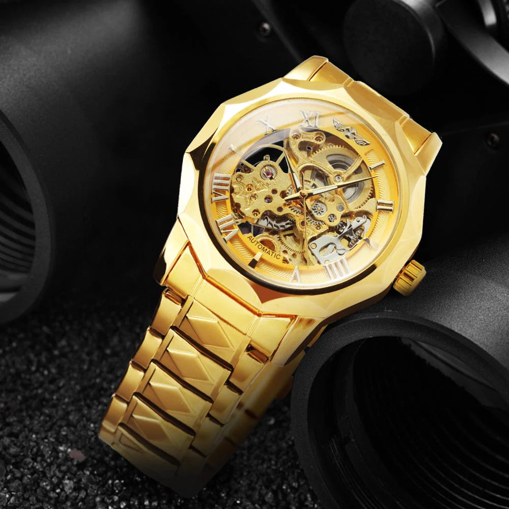 Lux Dodecagon Skeleton Automatic Mechanical Watch - Image 4