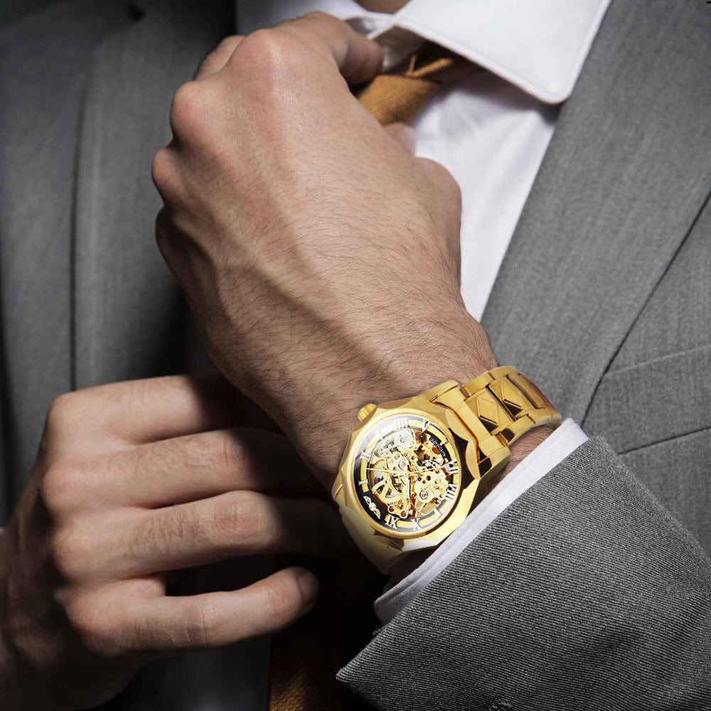 Lux Dodecagon Skeleton Automatic Mechanical Watch - Image 5