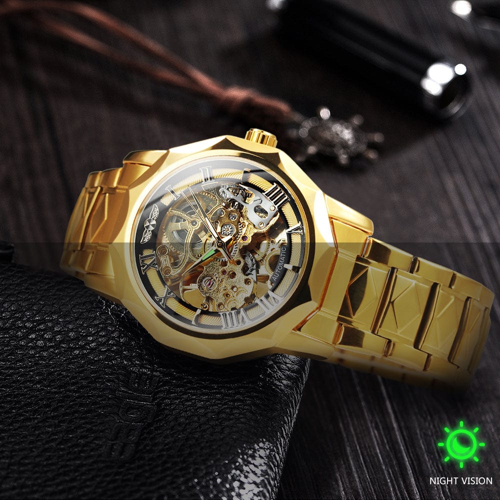 Lux Dodecagon Skeleton Automatic Mechanical Watch - Image 9