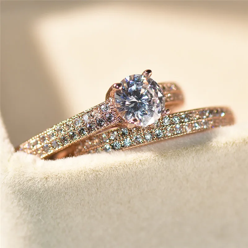 Double Band 925 Sterling Silver Rose Gold Travel Ring - Image 6