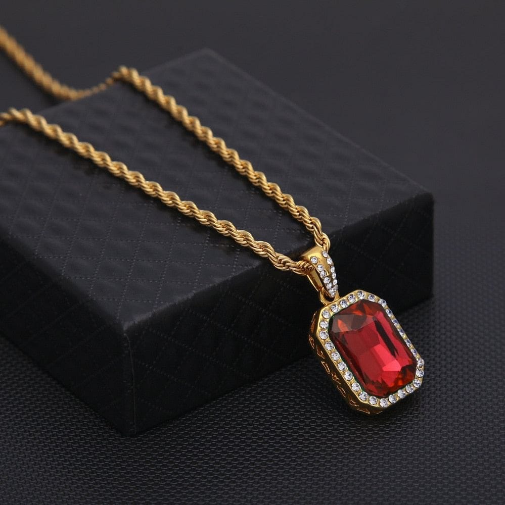 Rock on Ruby Necklace + Watch + Bracelet + Ring + Earrings Set - Image 5