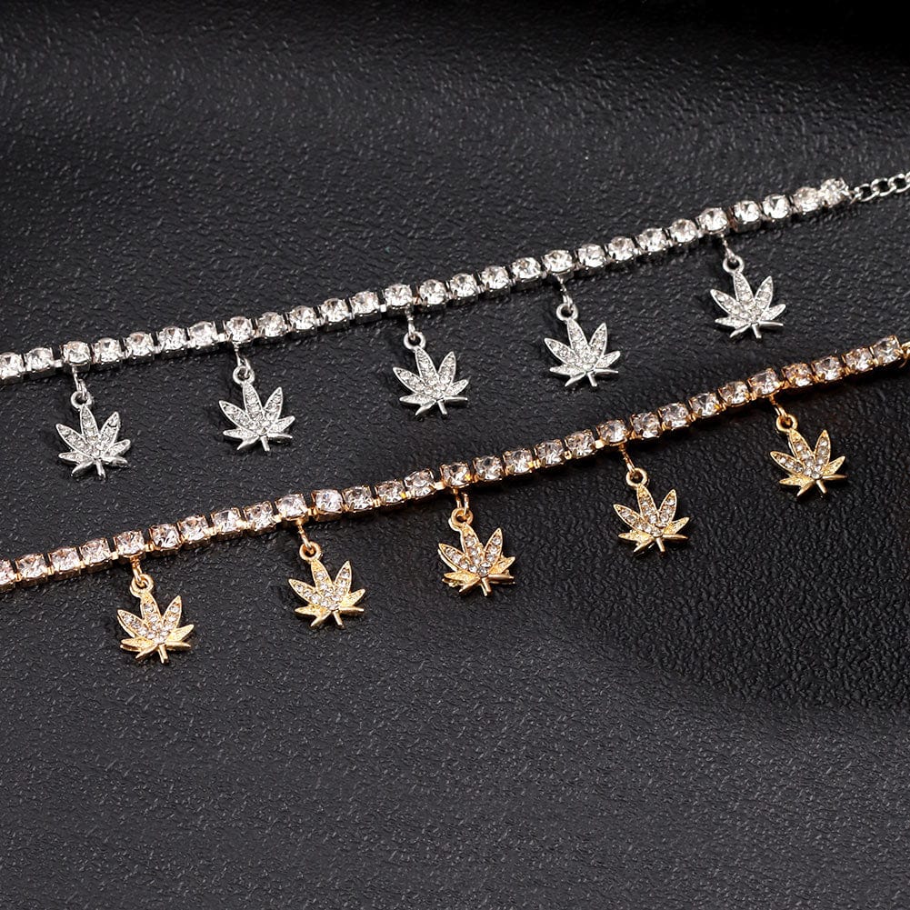 Adjustable Maple Leaf Tennis Anklet - Image 7