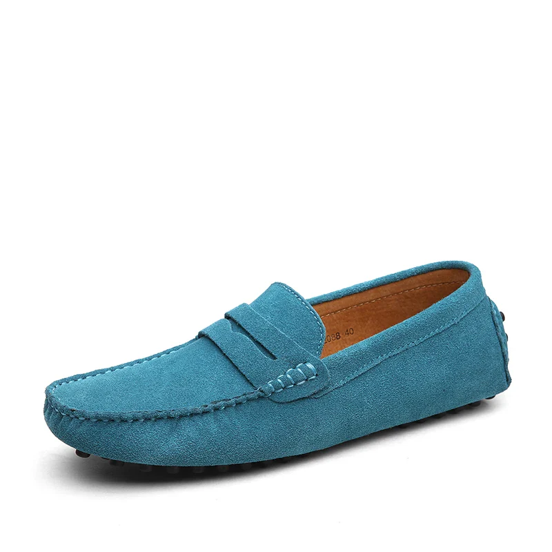 Mason "Blue" Genuine Leather Casual Driving Loafers - Image 4