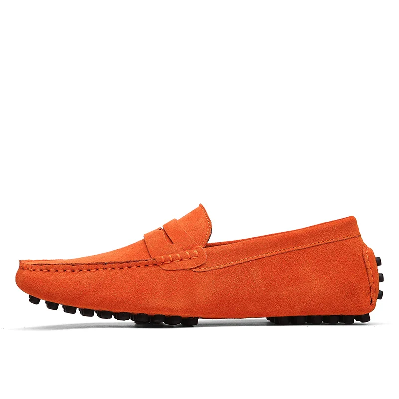 Mason "Orange" Genuine Leather Casual Driving Loafers - Image 2