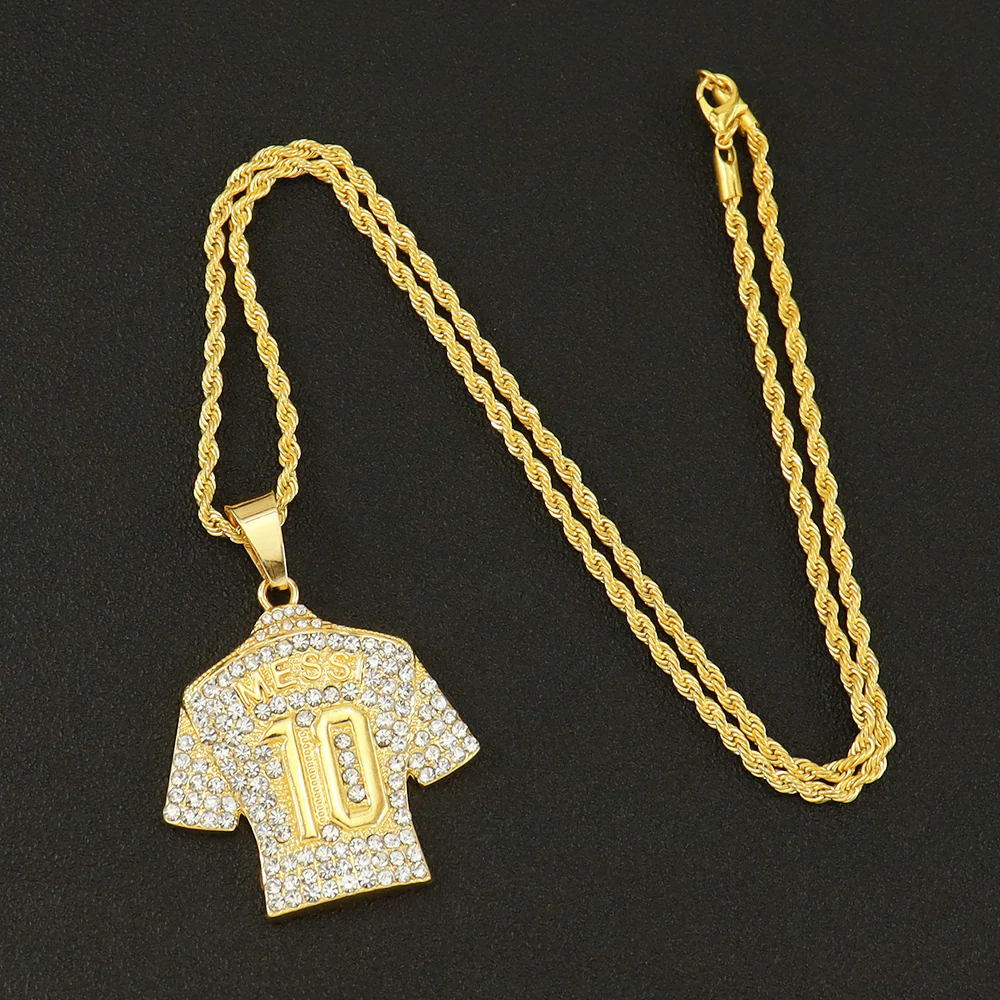 Messi No. 10 Jersey Pendant Necklace - Image 2