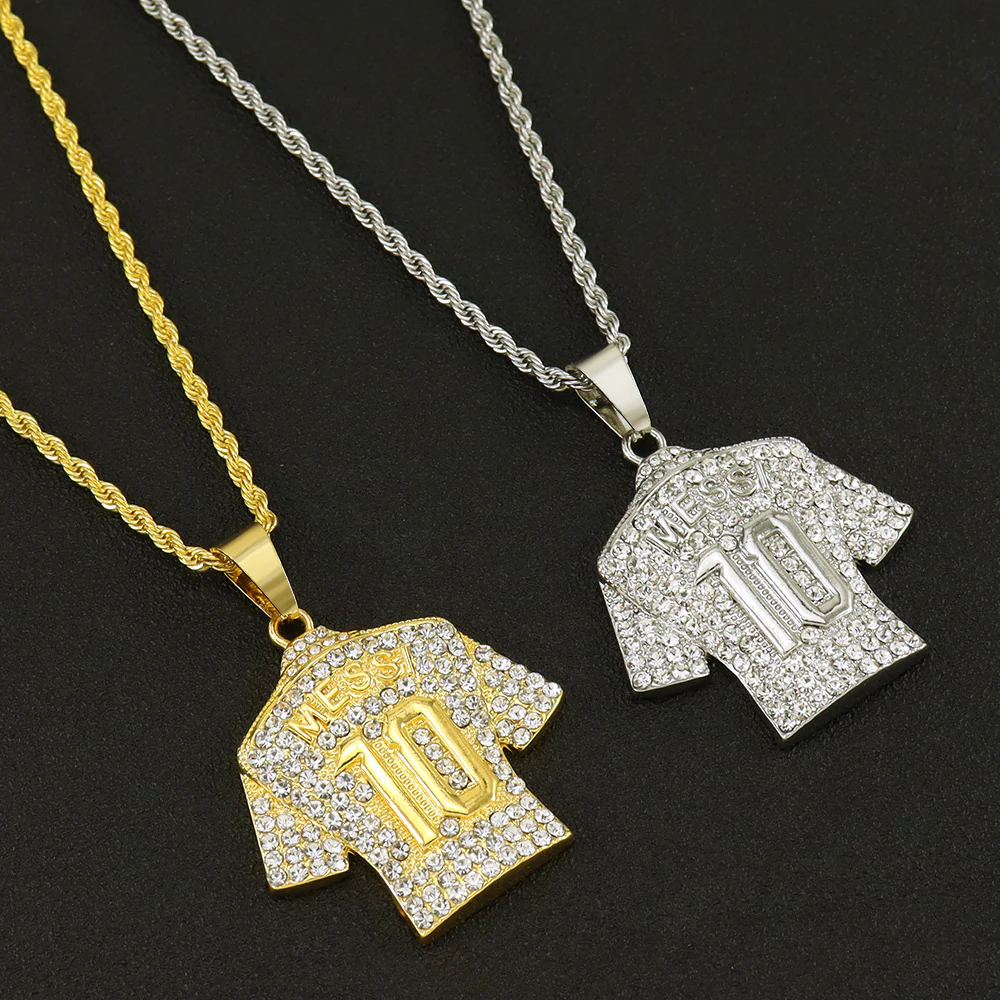 Messi No. 10 Jersey Pendant Necklace - Image 5