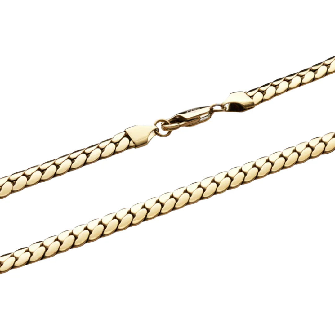 Miami Cuban Link Chain (Gold) - 8mm - Image 3