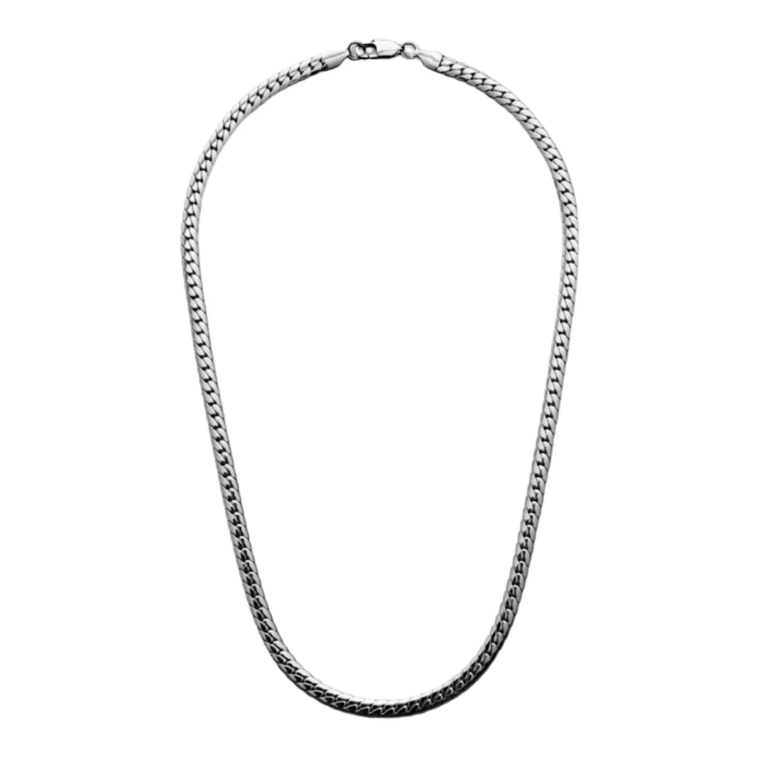 Miami Cuban Link Chain (Silver) - 5mm - Image 5