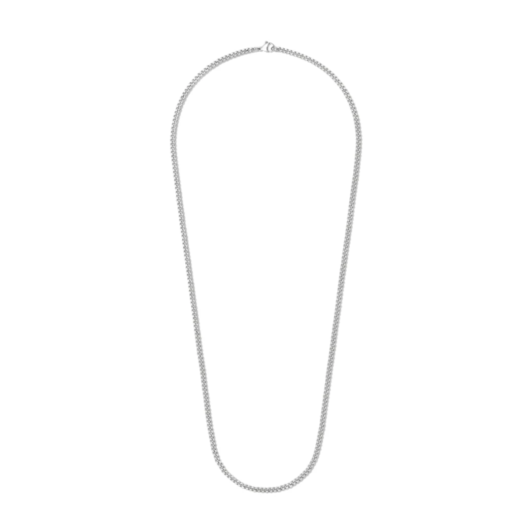 3mm VVS Minimalist Silver Micro Cuban Link Chain - Image 5