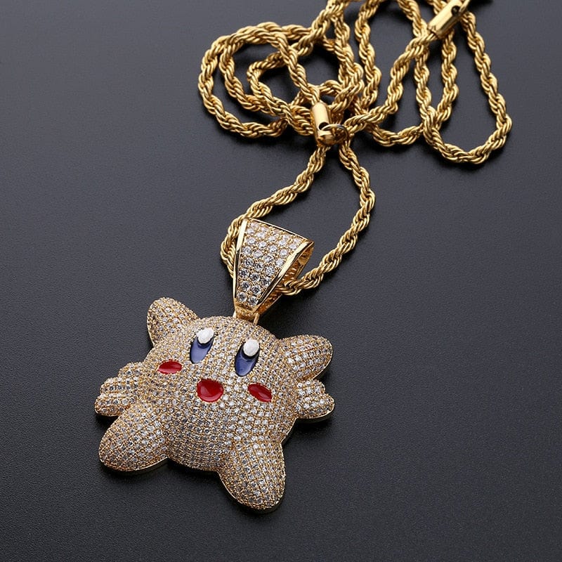 Micropave Iced Kirby Rapper Pendant Chain - Image 13