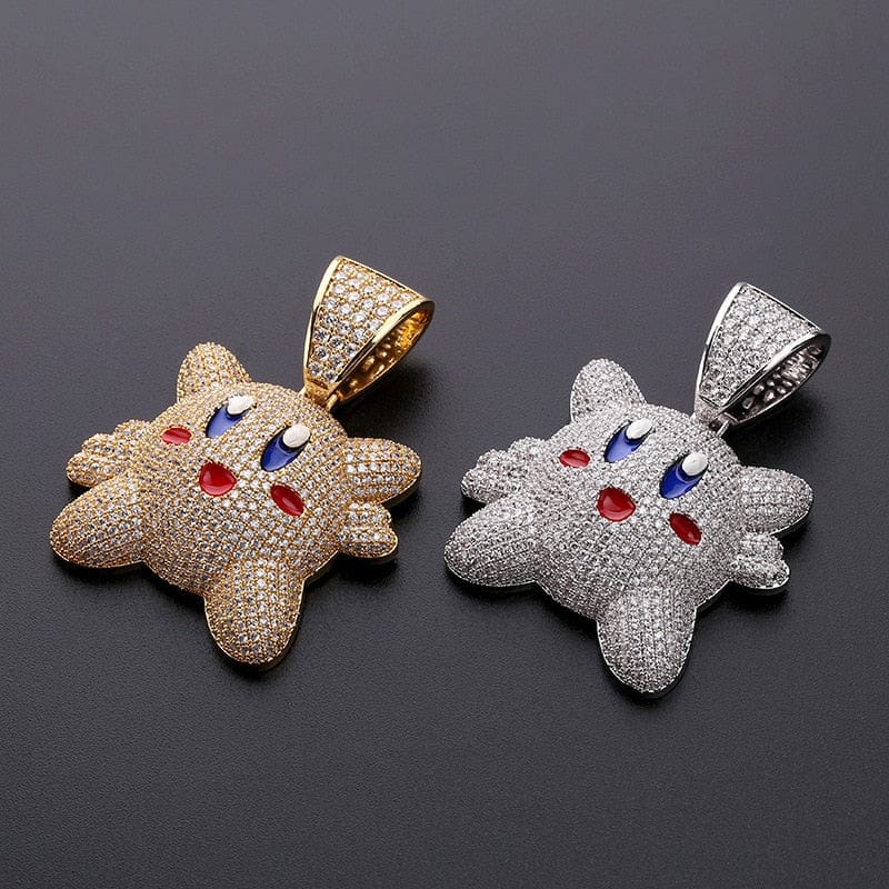 Micropave Iced Kirby Rapper Pendant Chain - Image 2