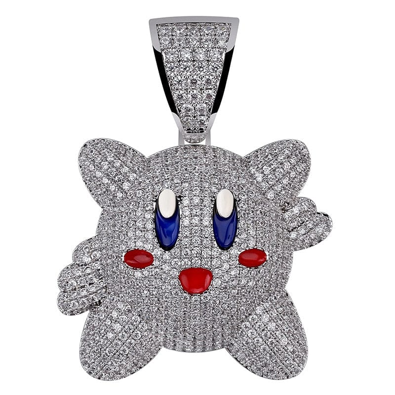 Micropave Iced Kirby Rapper Pendant Chain - Image 7