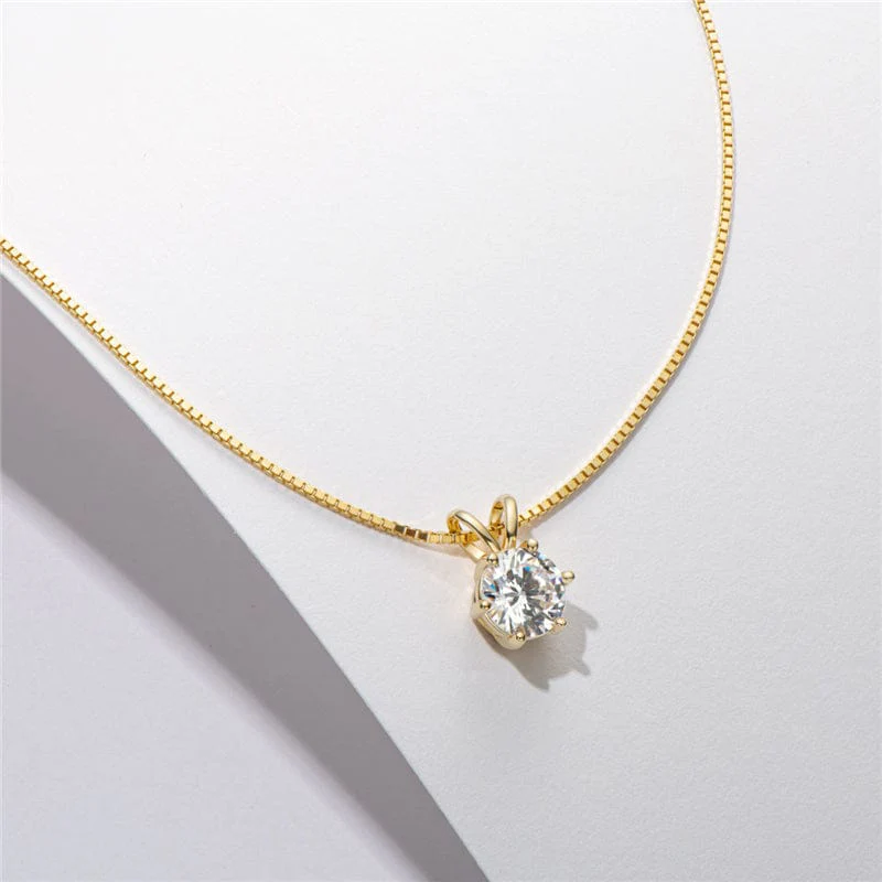 Moissanite Pendant 925 Silver Necklace - Image 11