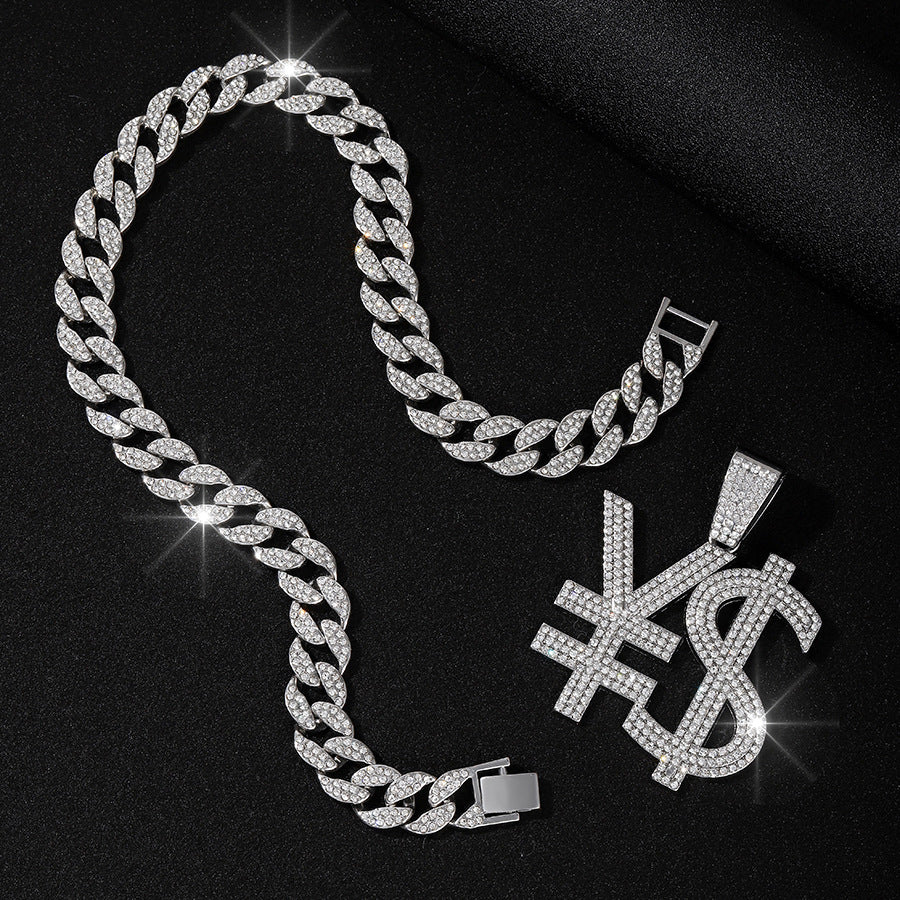 Money Symbol Pendant + Cuban Chain - Image 3