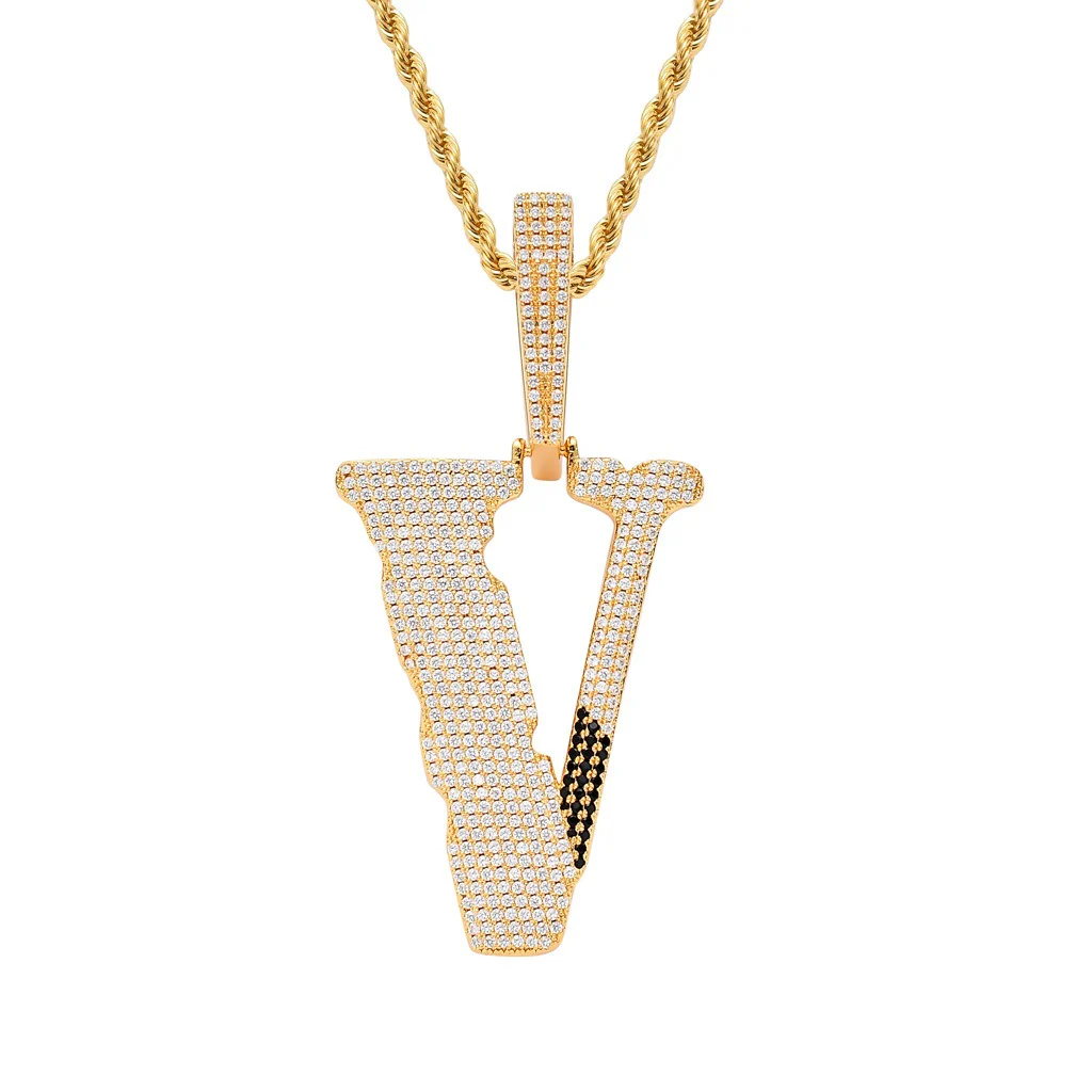 Nano Lil Uzi Vlone V Pendant Rapper Chain - Image 5