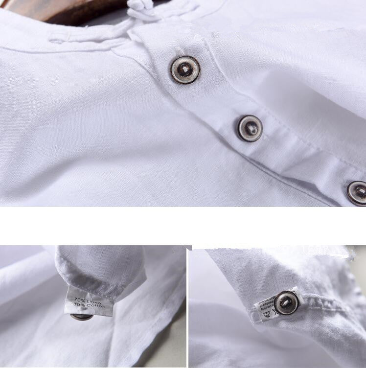 Old Retro Threads Cotton Linen Shirt - Image 12